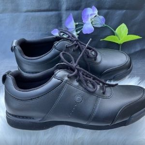 Rockport Womens Walking Sneakers Black Leather Shoes Size 9.5  M